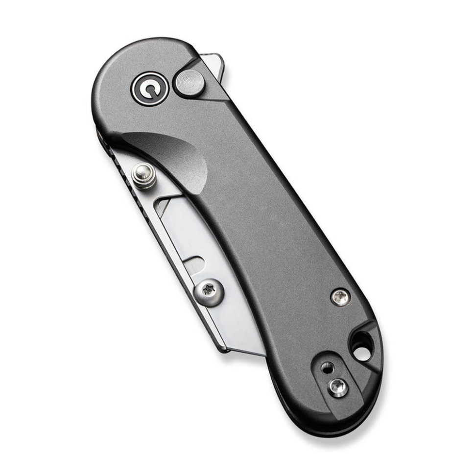 Ніж трапеція складаний кишеньковий Civivi Elementum Utility, (5.8 см) 6Cr13 / Aluminum сірий
