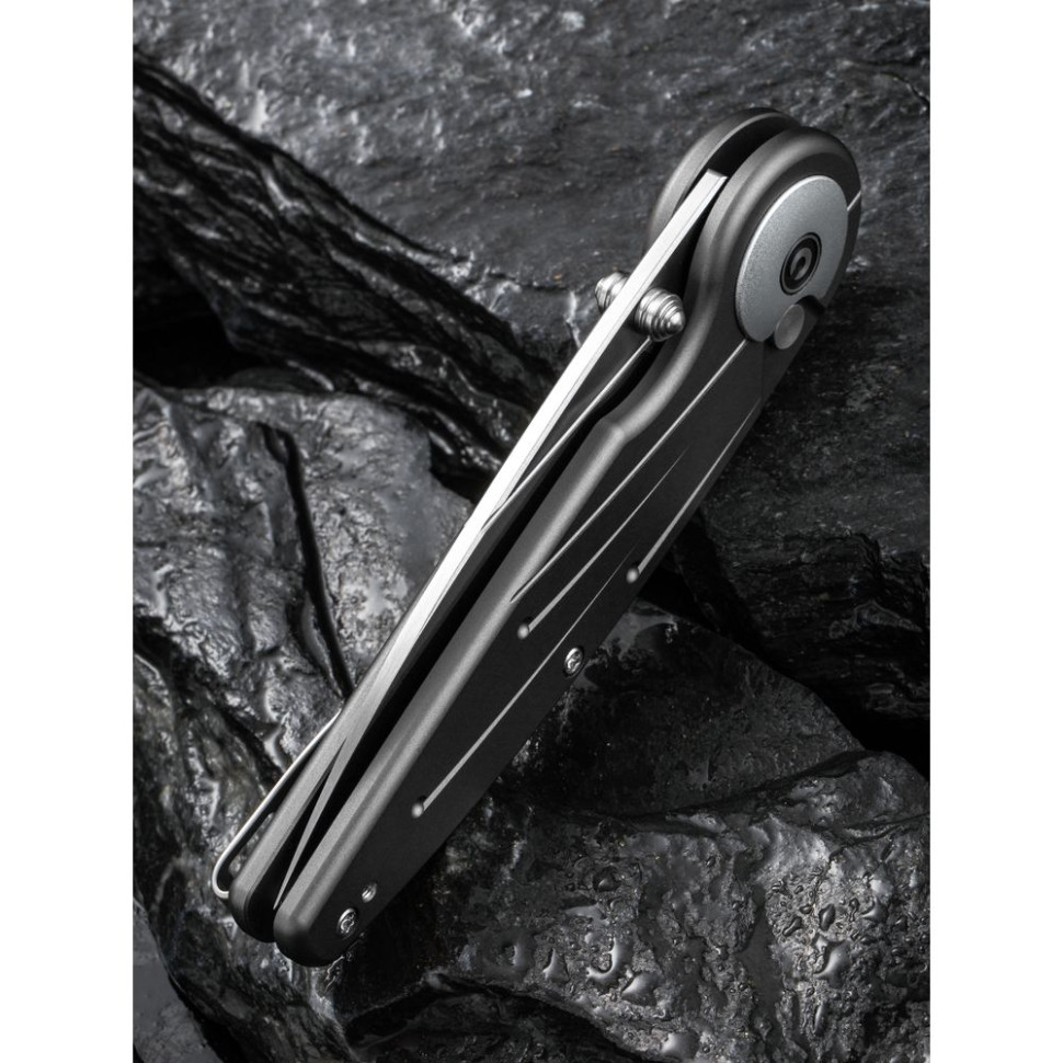 Нож складной туристический Civivi Starflare, (8.4 см) Nitro-V / Aluminum серый