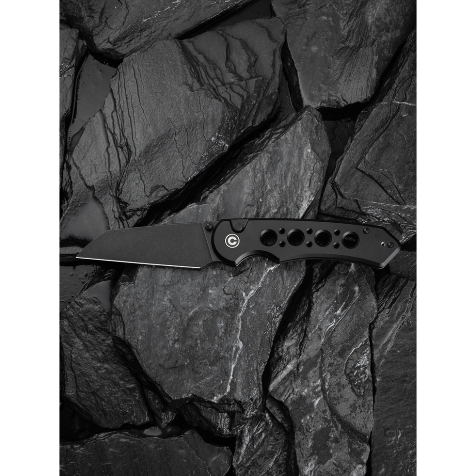 Нож складной туристический Civivi Pragma Prime, (8.9 см) 14C28N / Aluminum черный