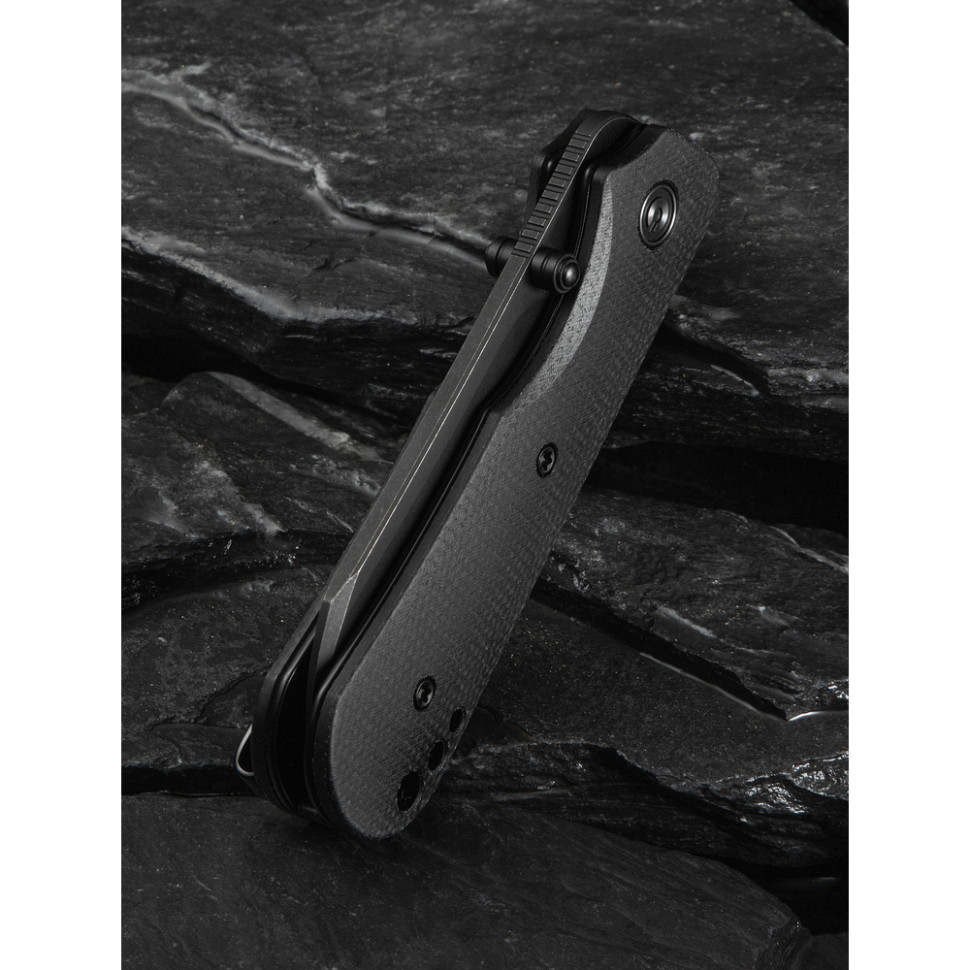 Ніж складаний кишеньковий Civivi Crabby, (6.9 см) 14C28N / Micarta чорний