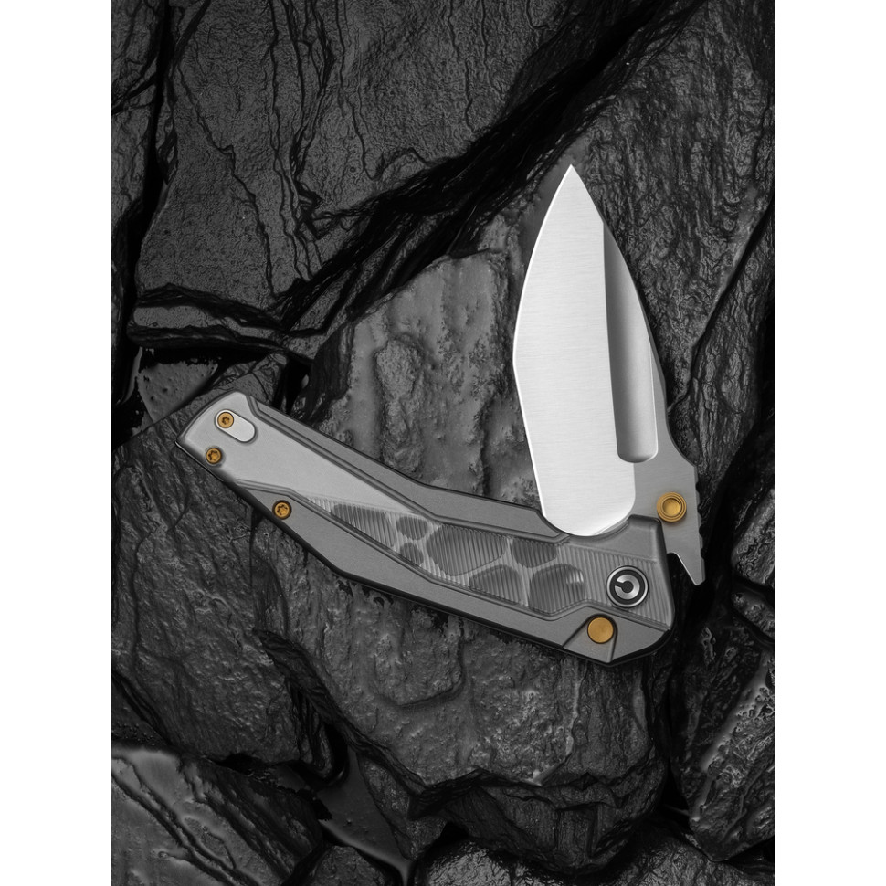 Ніж складаний туристичний Civivi Wellmax (9.1 см) 14C28N / Aluminum сірий, фото 10