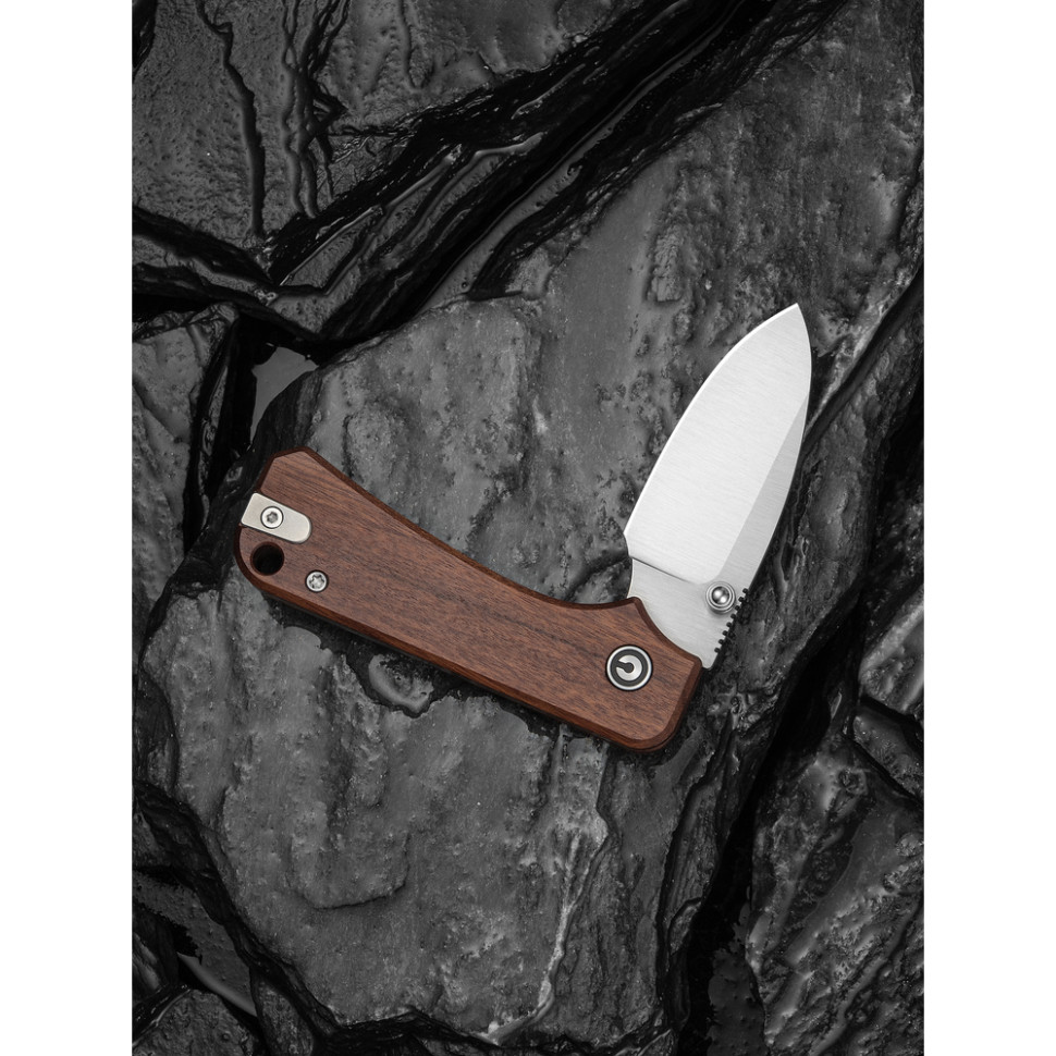 Нож складной карманный Civivi Baby Banter Slip Joint (6 см) Nitro-V / Wood натуральний