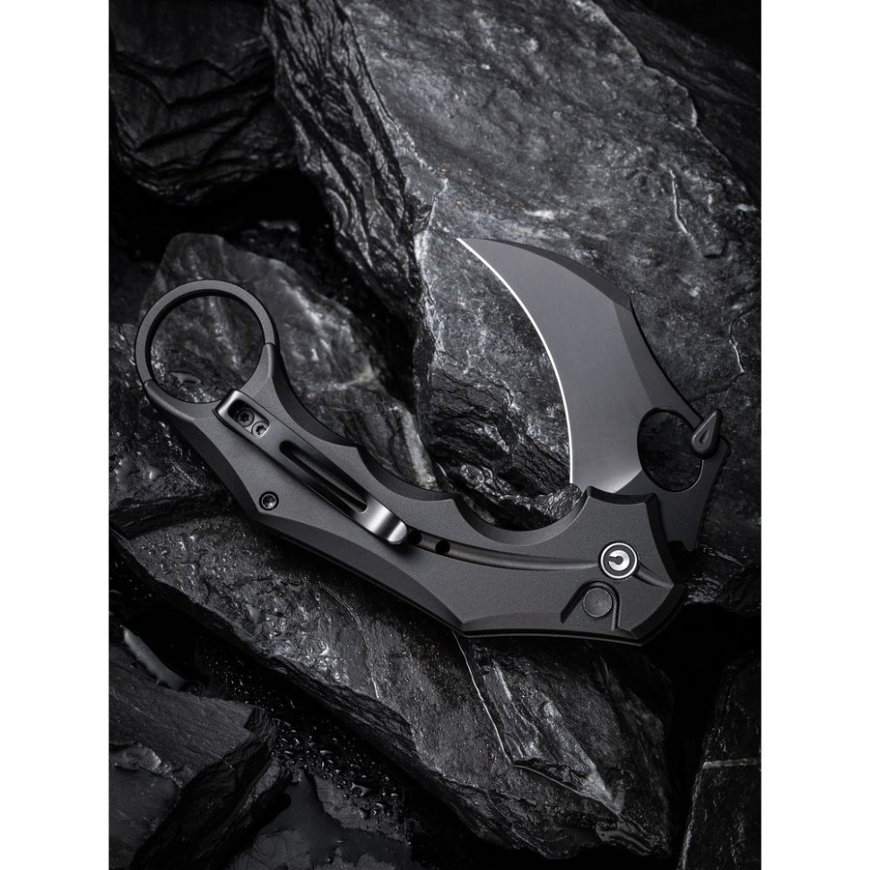 Нож складной карманный Civivi Incisor II, (5.1 см) Nitro-V / Aluminum черный