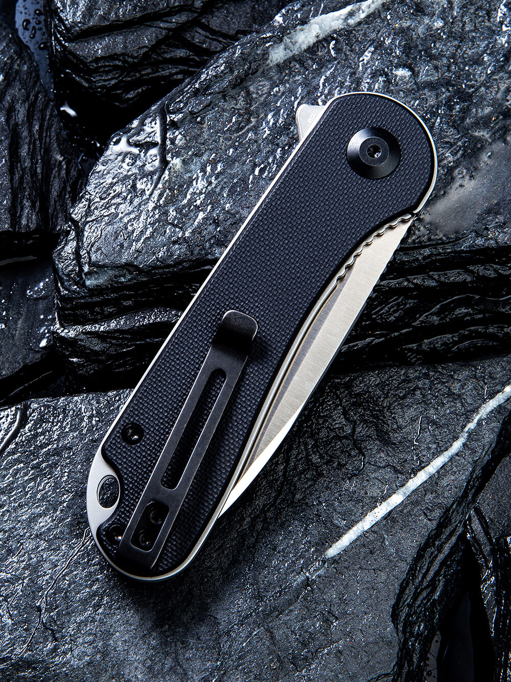 Нож складной карманный Civivi Elementum, (7.5 см) D2 / G10 черный