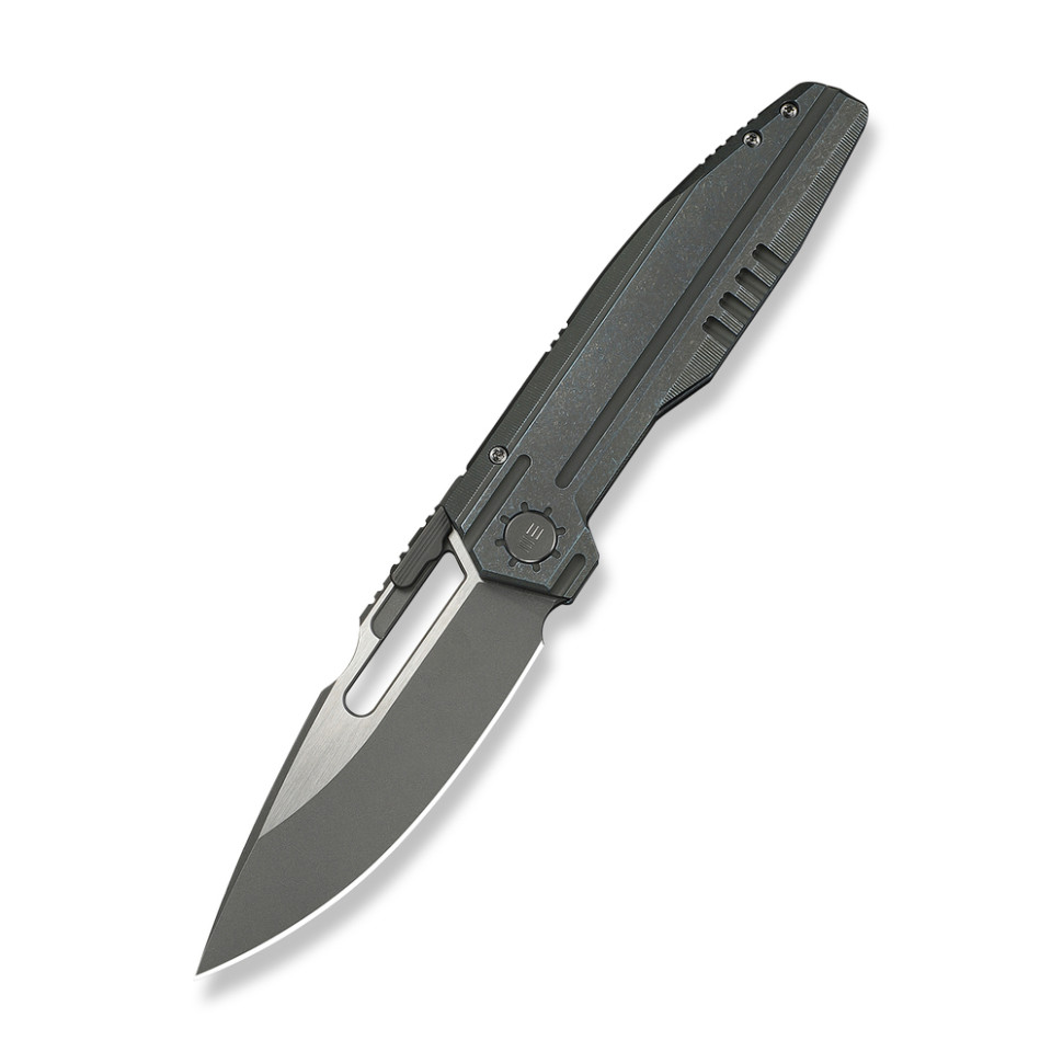 Ніж складаний туристичний Weknife Reveille Bohler M390 / Titanium оливково-сірий