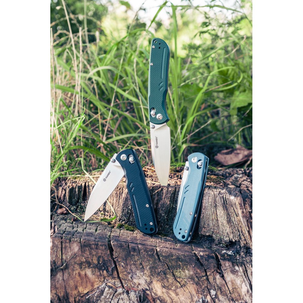 Ніж складаний туристичний Ganzo G771 (8.8 см) D2 / G10 зелений, фото 15
