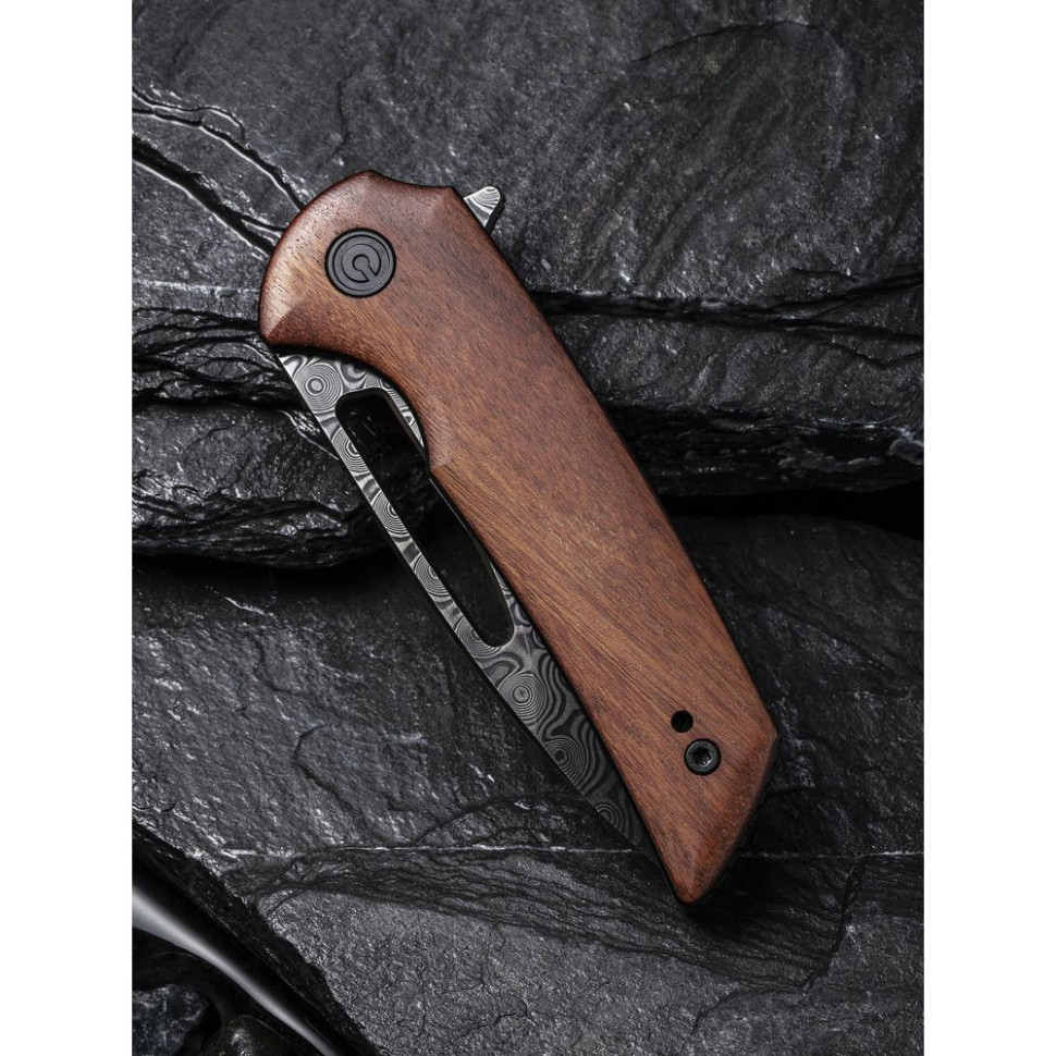 Нож складной карманный Civivi Odium, (6.7 см) Damascus / Guibourtia Wood