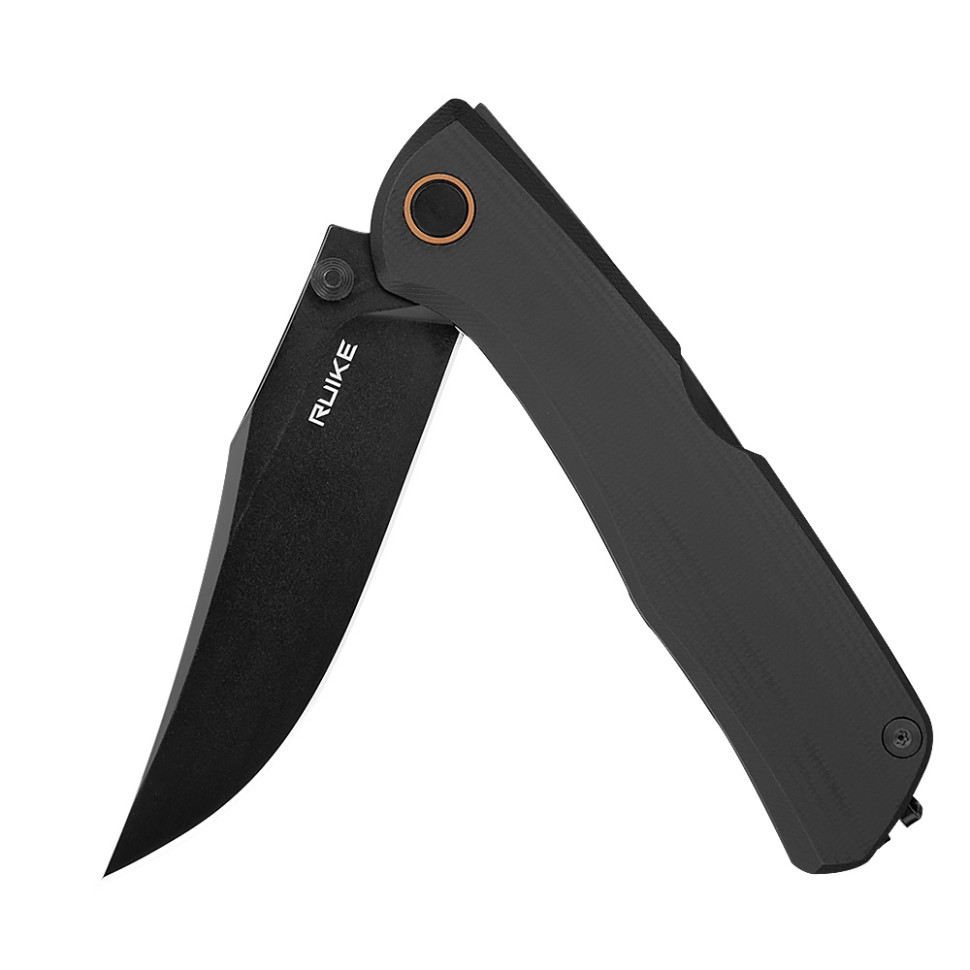 Ніж складаний туристичний Ruike P882-B, (8.5 см) 12С27 /  G10 чорний, фото 9