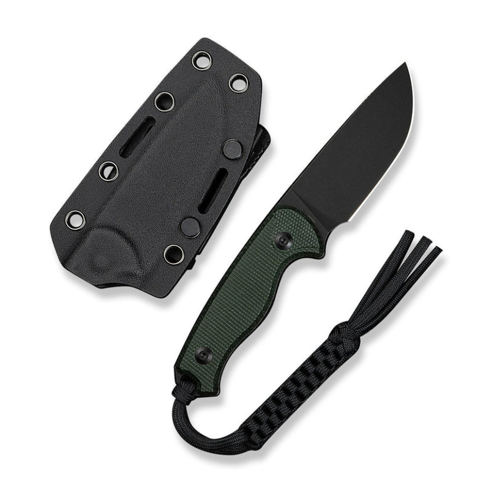 Ніж фіксований тактичний Civivi Timberbark, (8.1 см) 14C28N / Micarta темно-зелений, фото 3