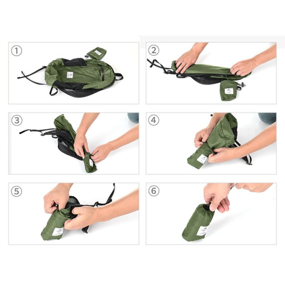 Рюкзак компактний надлегкий Naturehike Ultralight Naturehike NH17A012-B, 18 л, зелений