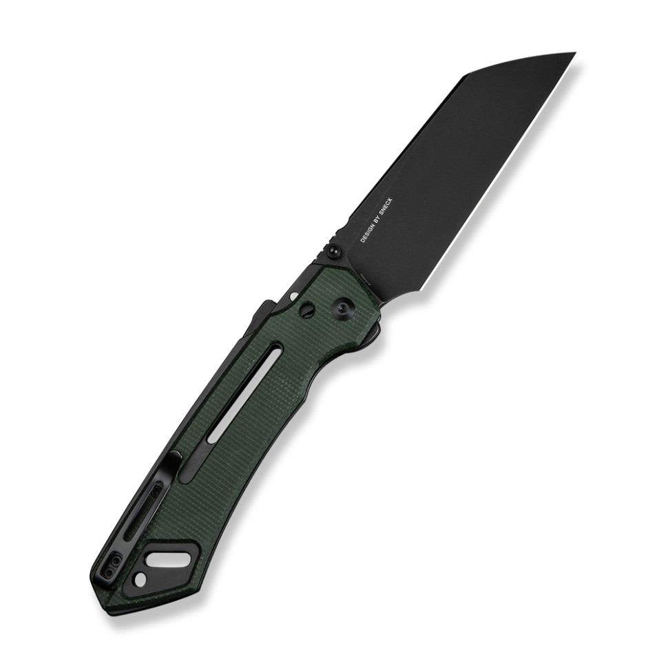 Ніж складаний тактичний Civivi Buster FG, (10.7 см) Nitro-V / Micarta темно-зелений, фото 2