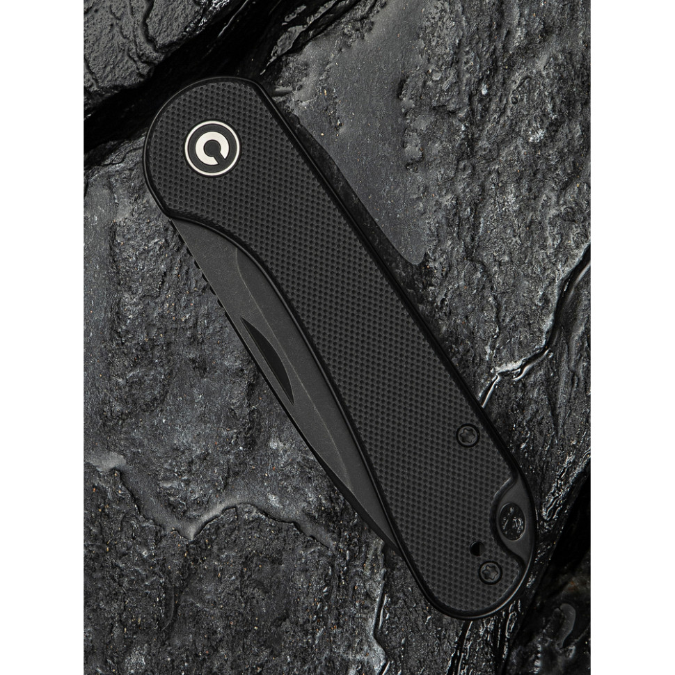 Нож складной карманный Civivi Elementum Slip Joint, (7.5 см) 14C28N / G10 черный