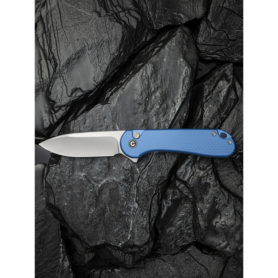 Ніж складаний кишеньковий Civivi Elementum II, (7.5 см) Nitro-V / Aluminum синій, фото 17