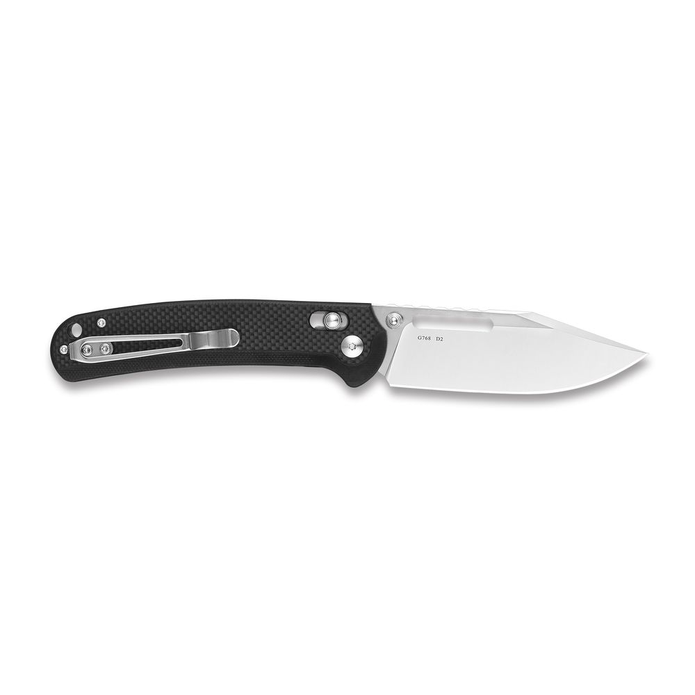 Ніж складаний туристичний Ganzo G768 (8.8 см) D2 / G10 чорний, фото 3