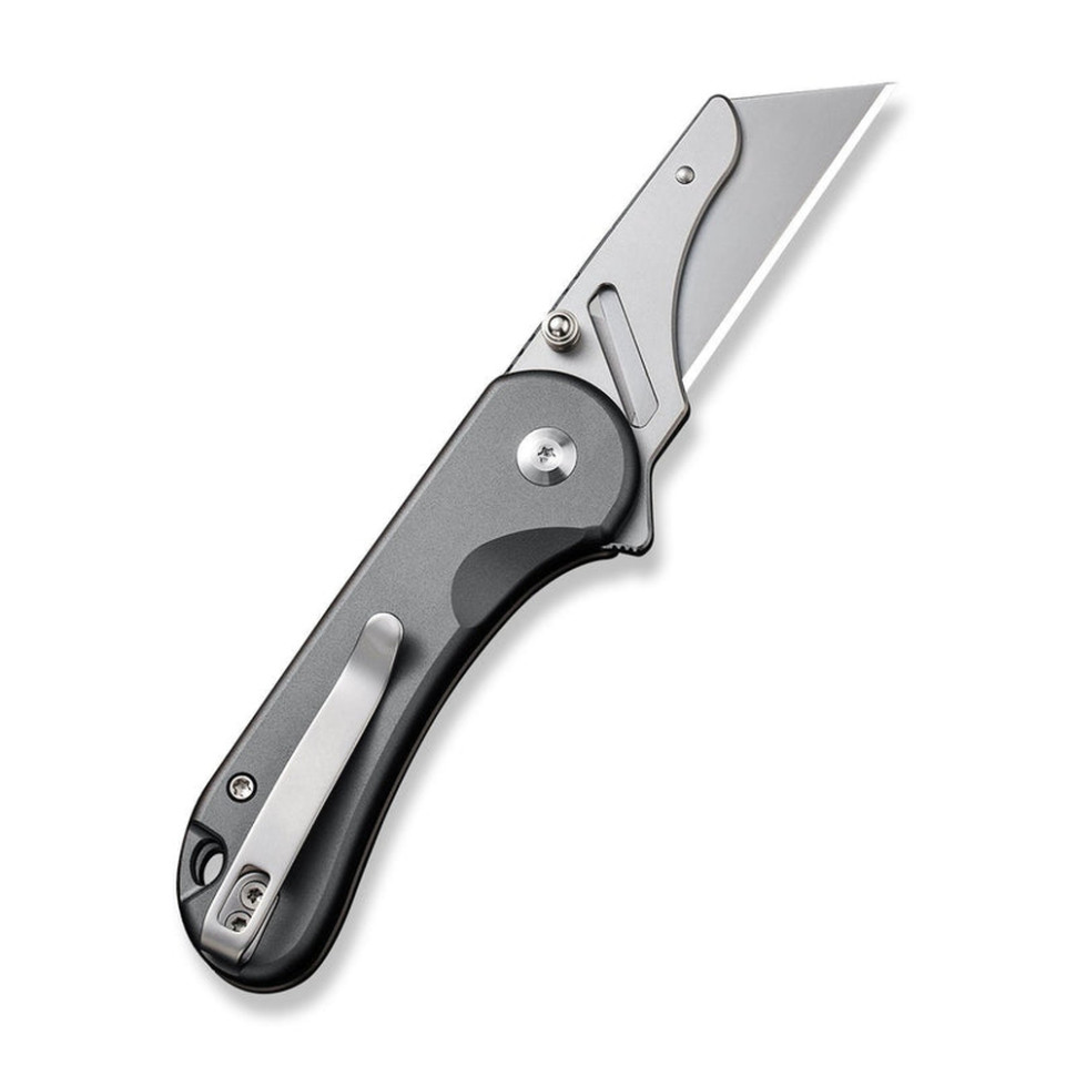 Ніж трапеція складаний кишеньковий Civivi Elementum Utility, (5.8 см) 6Cr13 / Aluminum сірий