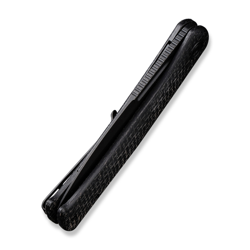 Ніж складаний туристичний Civivi Caetus Flipper, (8.8 см) Damascus / Carbon Fiber