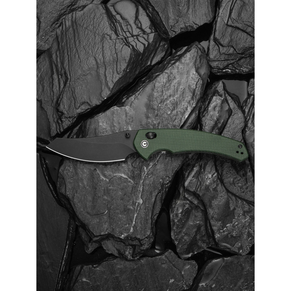 Ніж складаний туристичний Civivi Sixgill, (8.7 см) Nitro-V / Micarta темно-зелений, фото 17