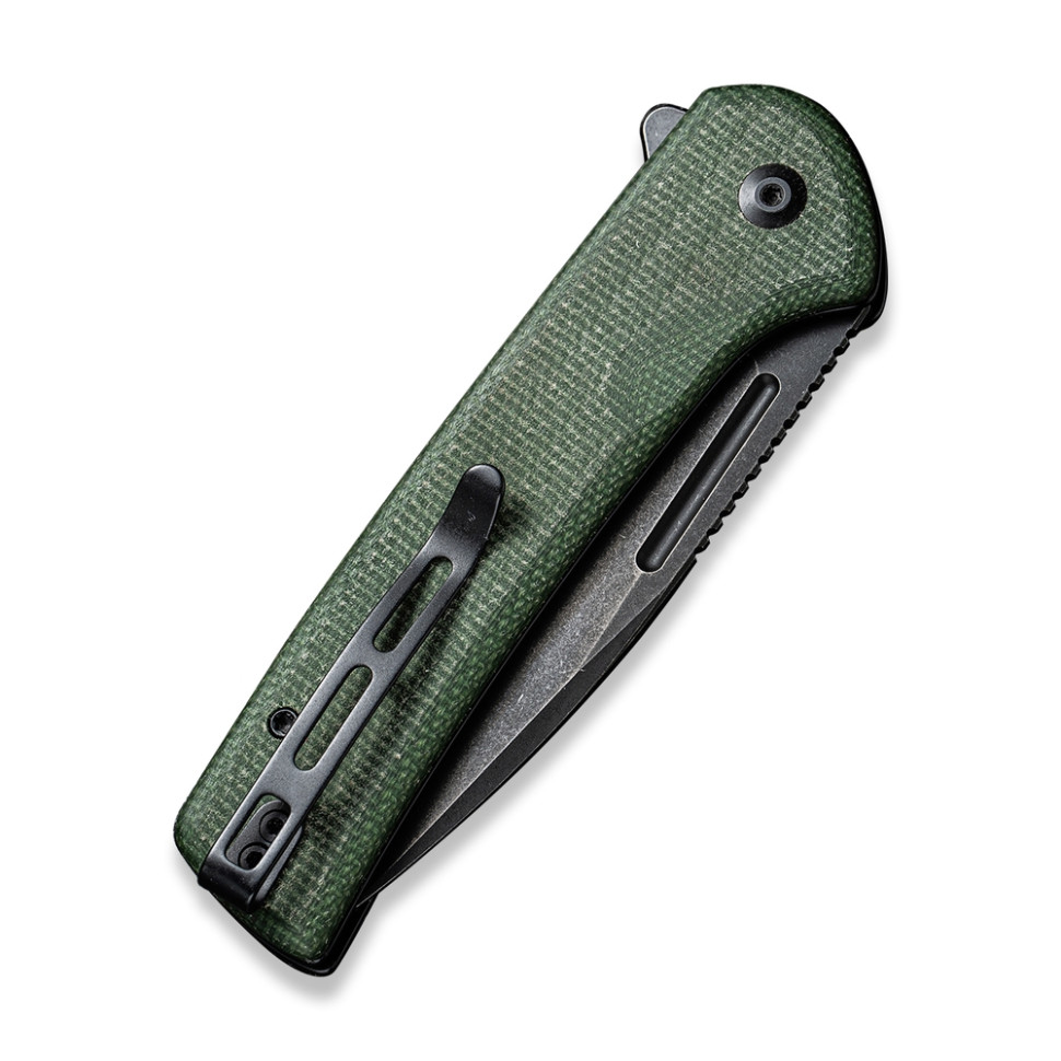 Ніж складаний туристичний Civivi Conspirator, (8.8 см) Nitro-V / Micarta зелений, фото 5