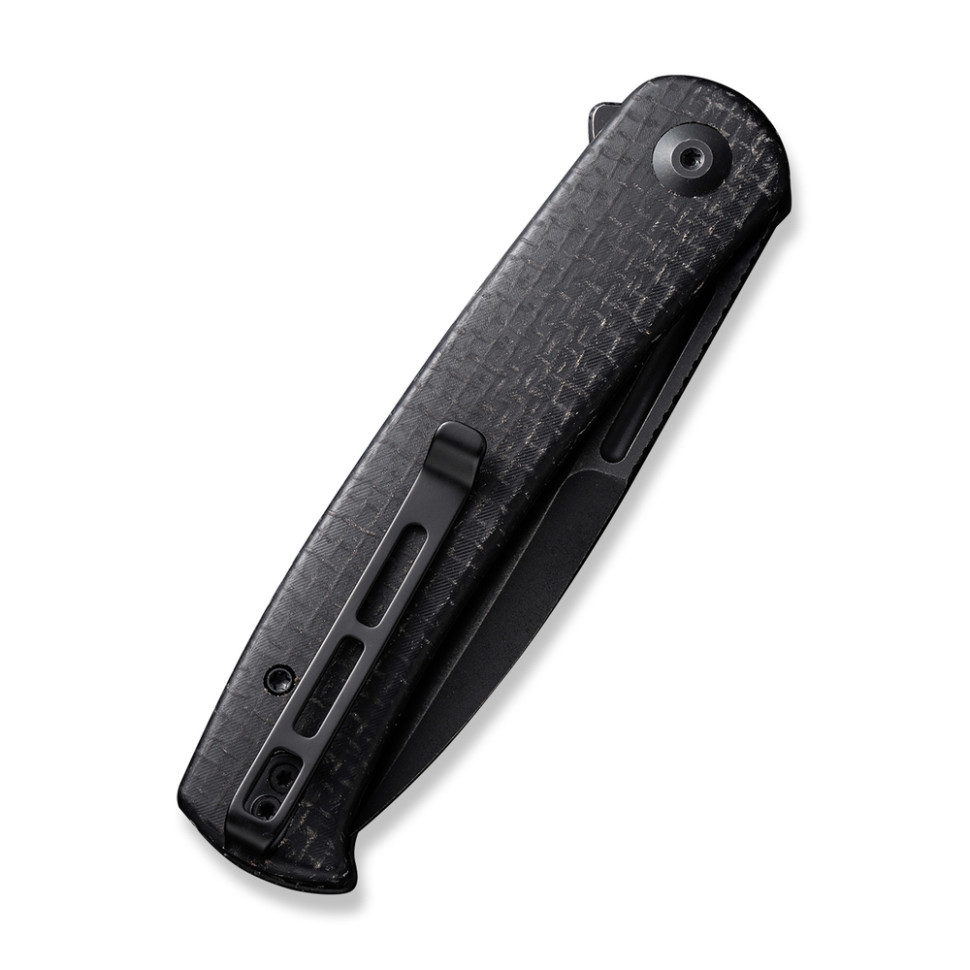 Ніж складаний туристичний Civivi Caetus Flipper, (8.8 см) Damascus / Carbon Fiber