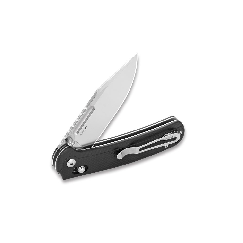 Ніж складаний туристичний Ganzo G768 (8.8 см) D2 / G10 чорний, фото 4