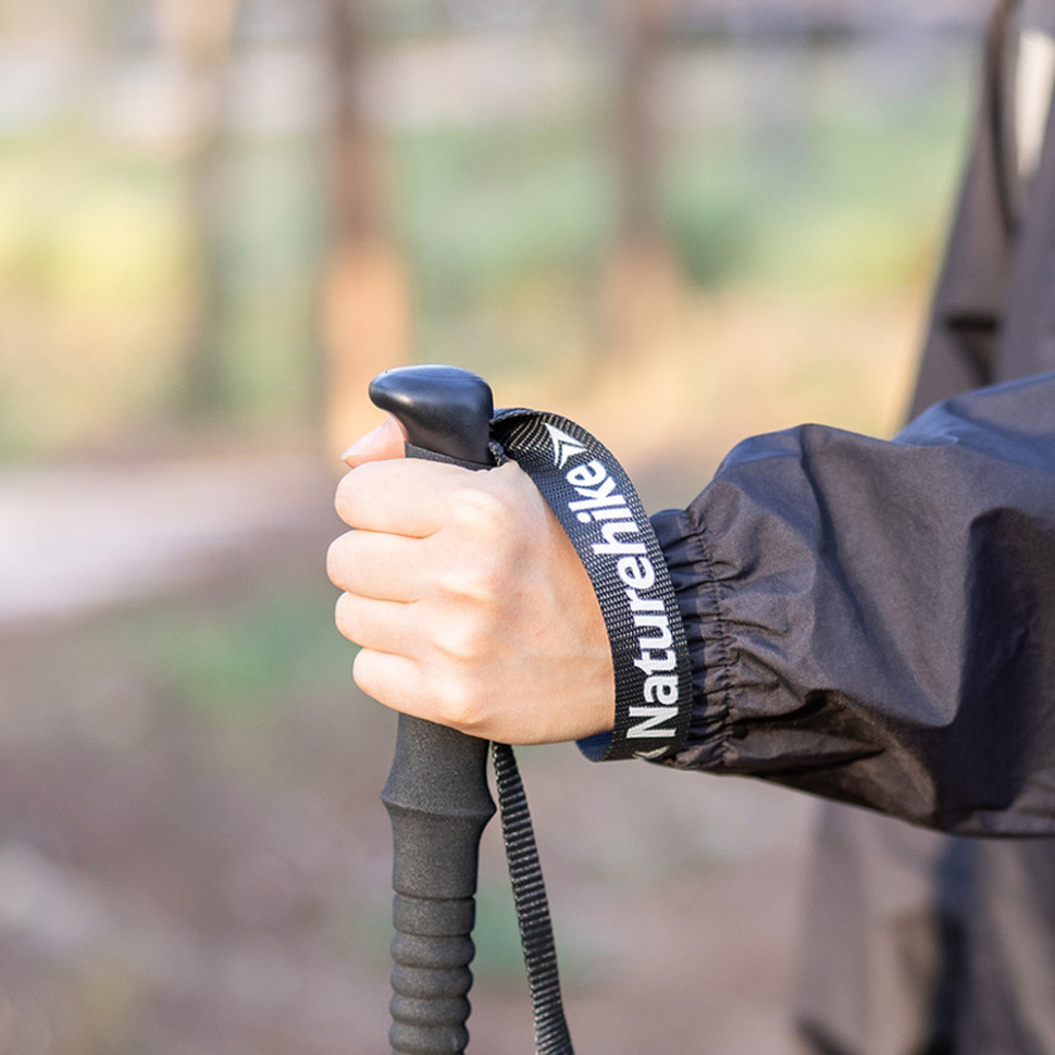 Трекінгова палиця алюмінієва Naturehike Qingxue Base NH17D001-Z, 61–135 см, титановий