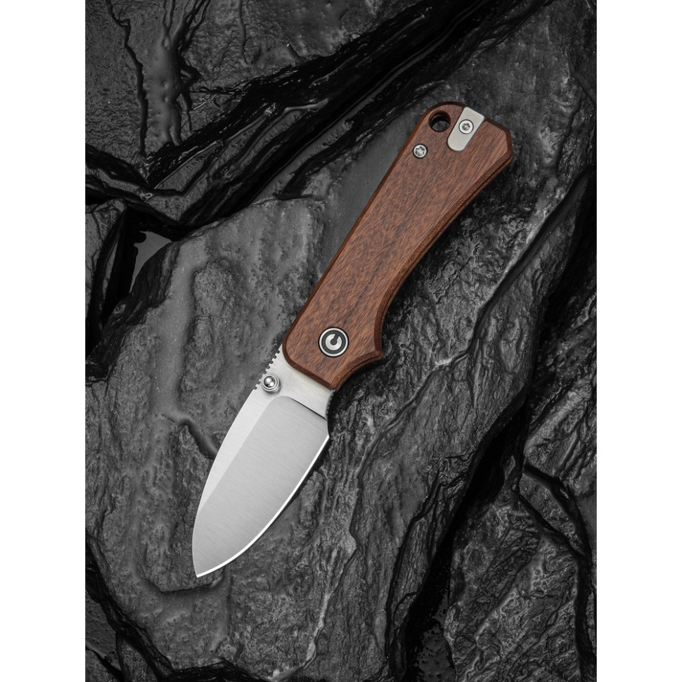 Нож складной карманный Civivi Baby Banter Slip Joint (6 см) Nitro-V / Wood натуральний