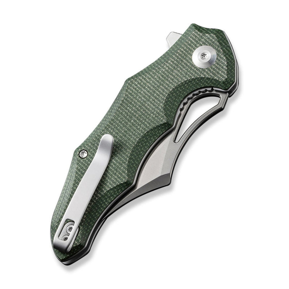 Нож складной карманный Civivi Chiro, (7.9 см) 14C28N / Micarta темно-зеленый