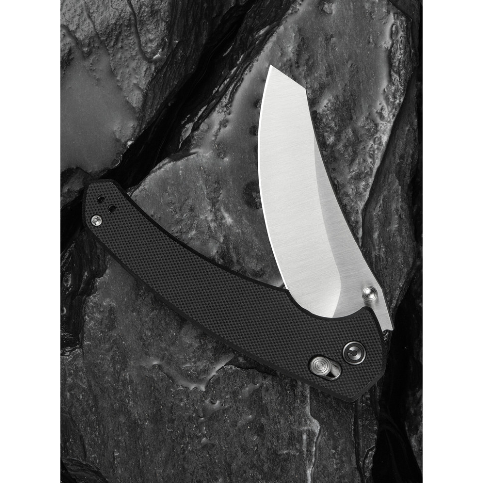 Ніж складаний туристичний Civivi Sixgill, (8.7 см) Nitro-V / G10 чорний, фото 12