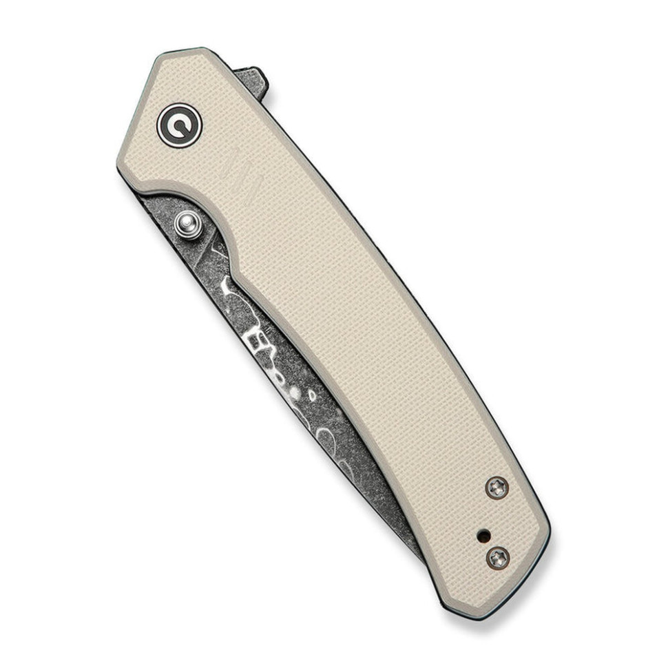Нож складной туристический Civivi Merit, (8.3 см) Damascus / G10 серый