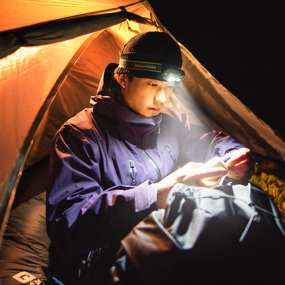 Ліхтар налобний Naturehike CNK2450ZM010, коричневий