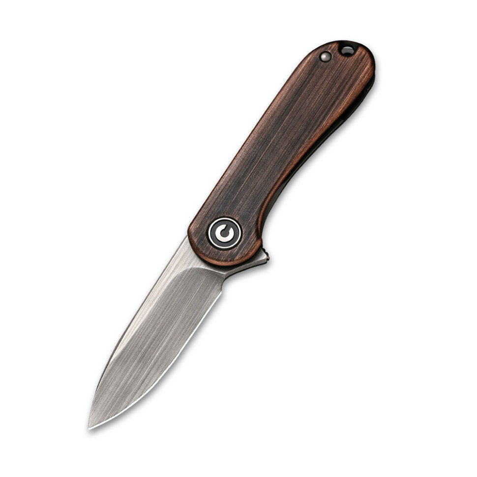 Ніж складаний кишеньковий Civivi Mini Elementum Flipper, 14C28N / Copper коричневий