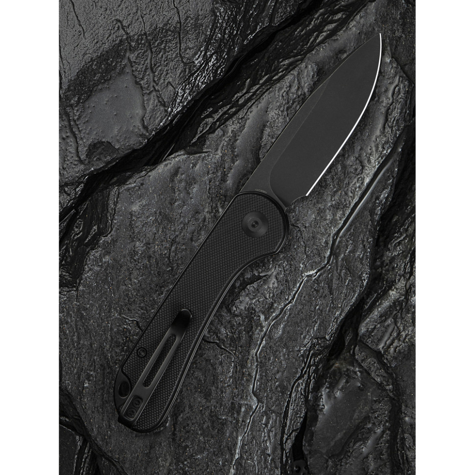 Нож складной карманный Civivi Elementum Slip Joint, (7.5 см) 14C28N / G10 черный