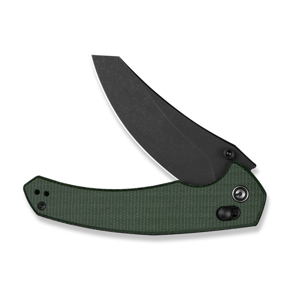 Ніж складаний туристичний Civivi Sixgill, (8.7 см) Nitro-V / Micarta темно-зелений, фото 3