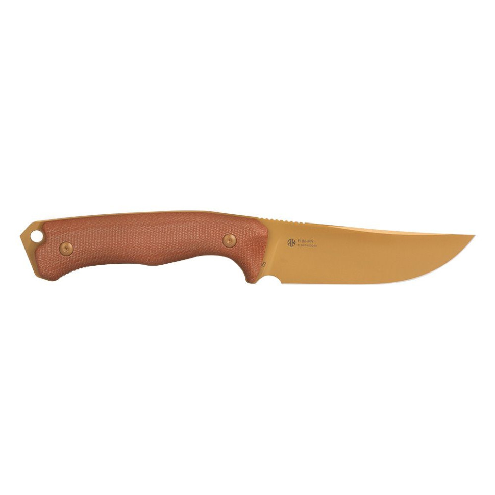 Нож охотничий с фиксированным клинком Ruike F186-MN, (11.8 см) D2 / Micarta коричневый