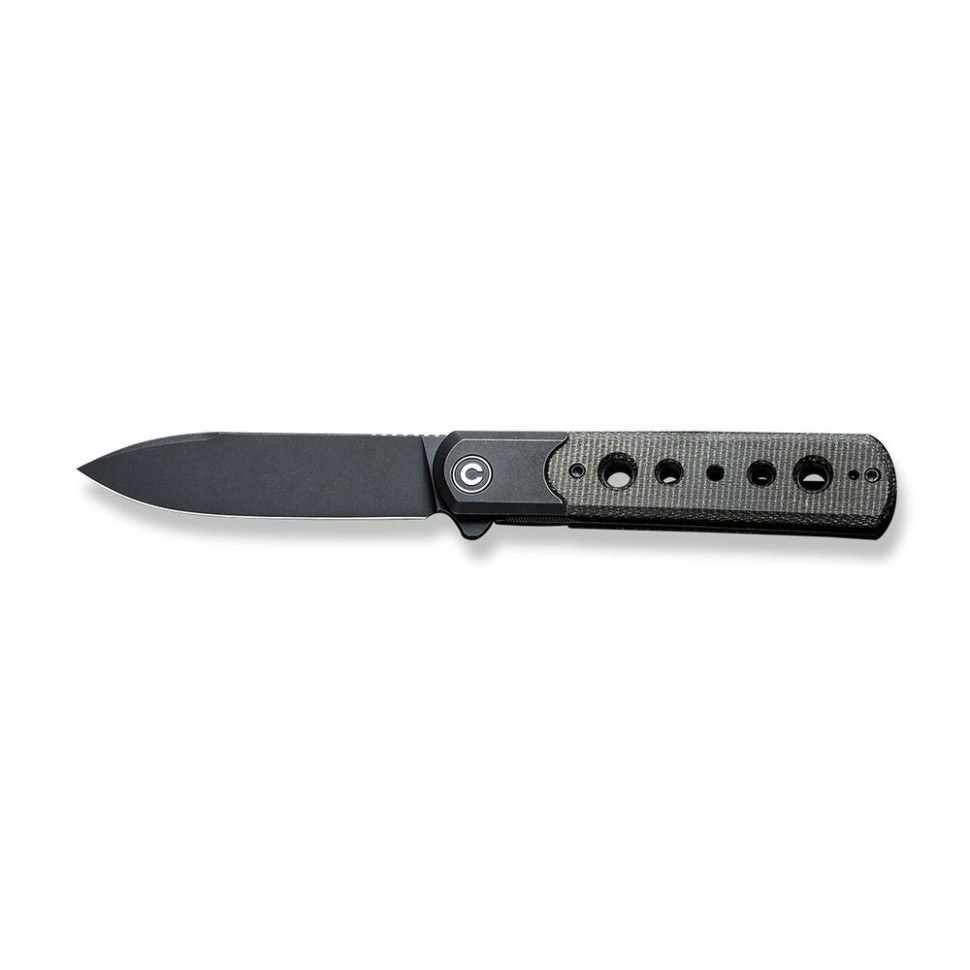 Ніж складаний туристичний Civivi Banneret, (8.8 см) Nitro-V / Stainless & Micarta чорний