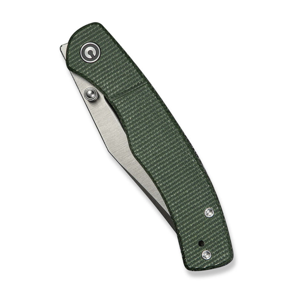 Нож складной карманный Civivi Clingman, (7.6 см) Nitro-V / Micarta темно-зеленый
