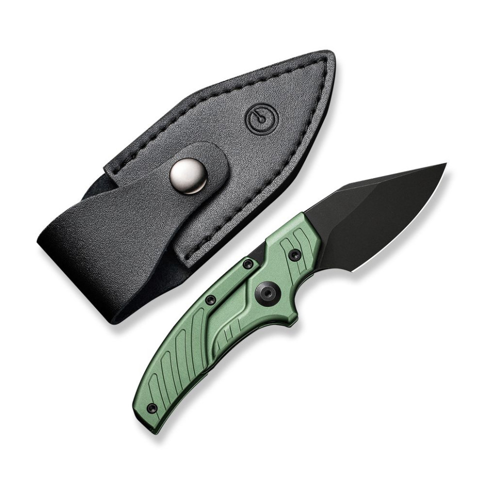 Ніж фіксований кишеньковий Civivi Typhoeus , (5.8 см) 14C28N / Aluminum зелений з чохлом