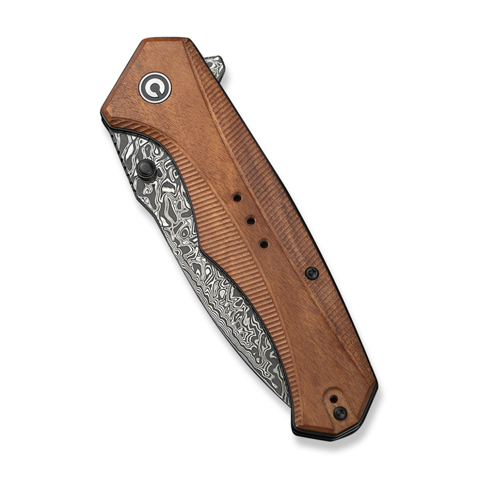 Ніж складаний туристичний Civivi Photonix, (9.4 см) Damascus / Guibourtia Wood, фото 4