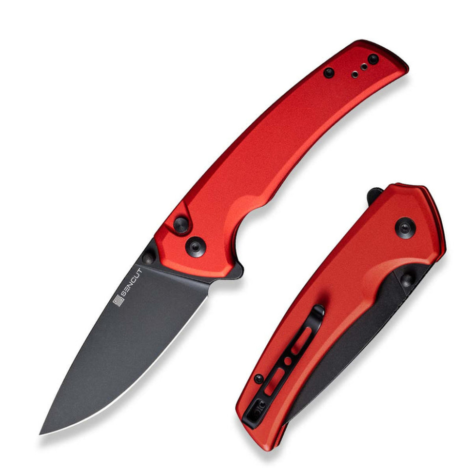 Ніж складаний туристичний Sencut Serene, D2 / Aluminum червоний