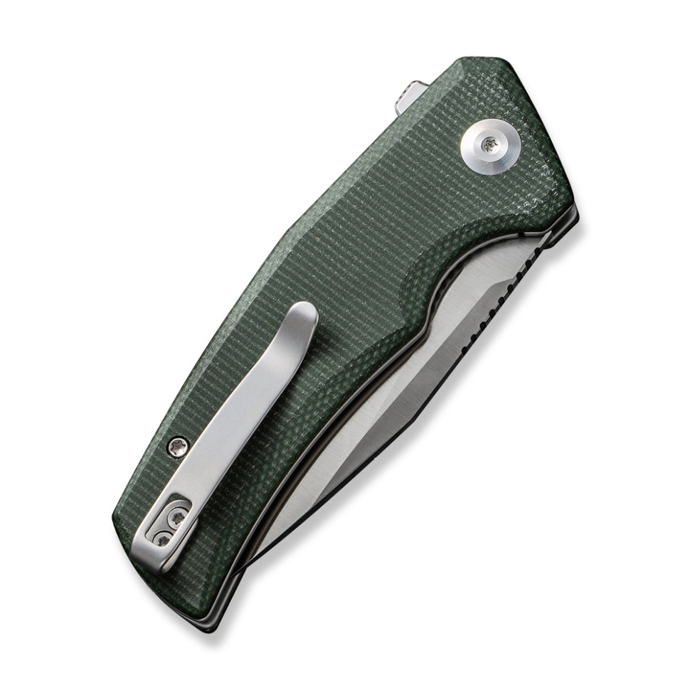 Ніж складаний кишеньковий Civivi Regulatron, (7.6 см) Nitro-V / Micarta темно-зелений