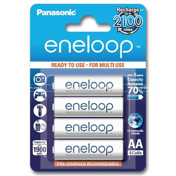 Аккумулятор Panasonic Eneloop AA 1900 4BP mAh NI-MH блистер 4 шт