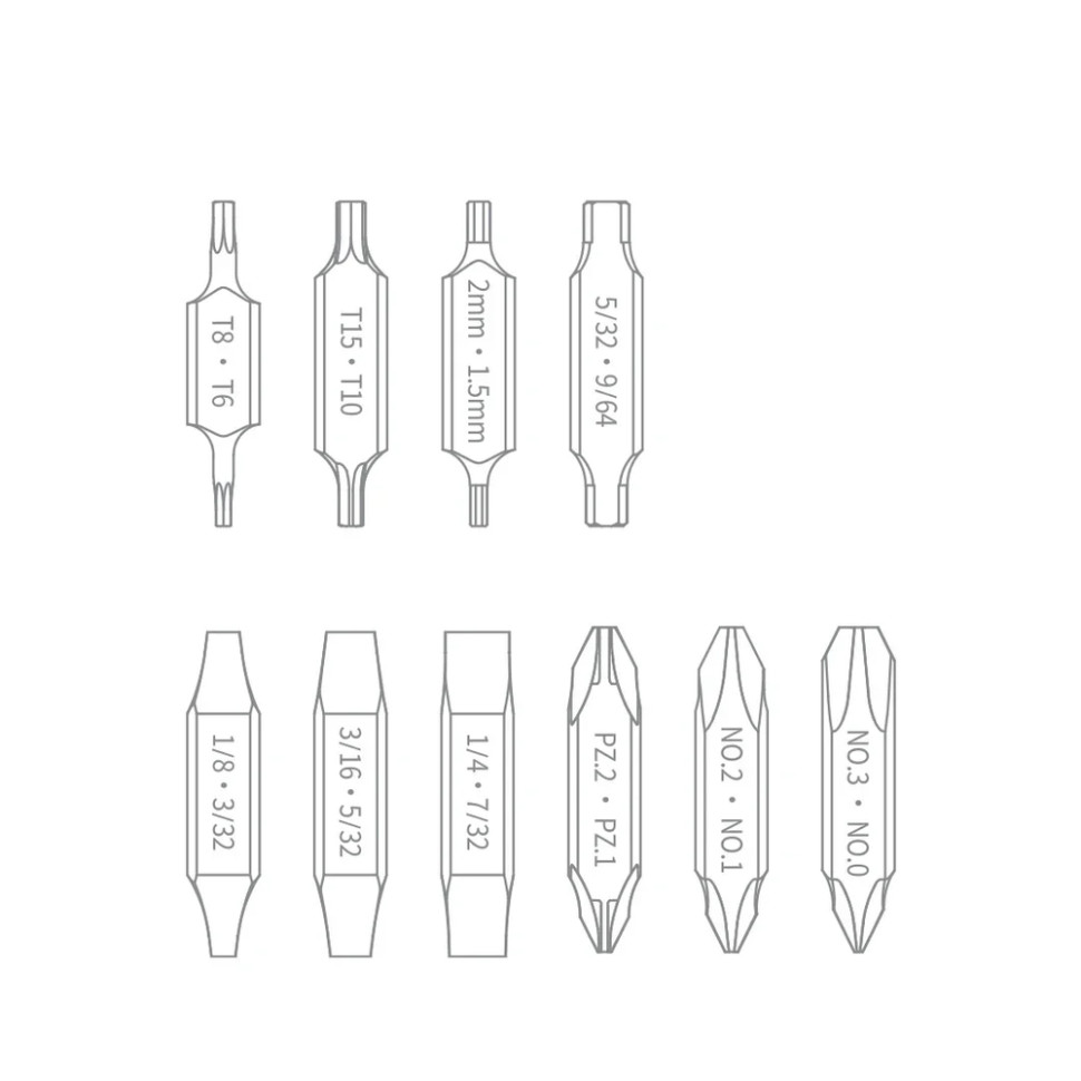 Набір біт для NexTool Flagship Captain та Pocket tool, фото 5