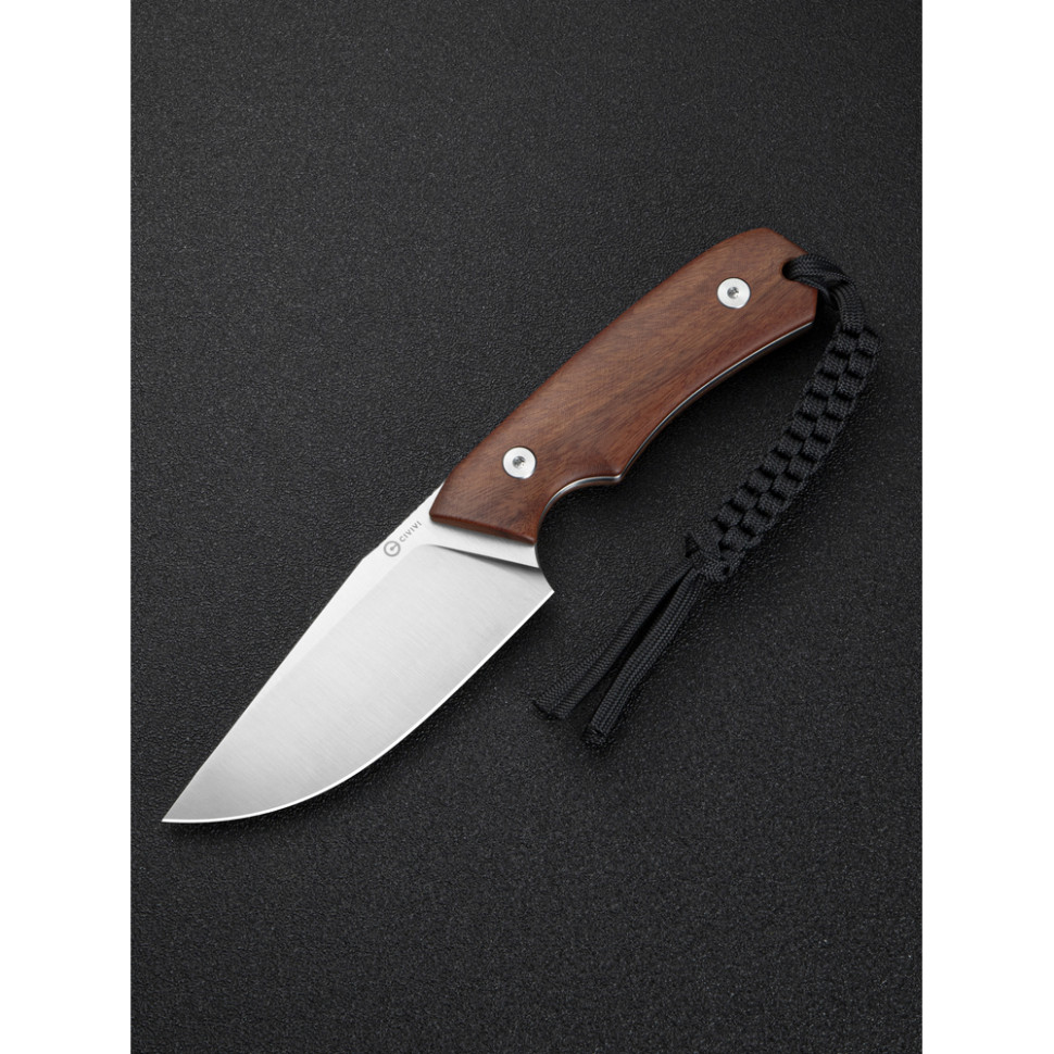 Нож тактический с фиксированным клинком Civivi Gander, (9.2 см) 14C28N / Guibourtia Wood