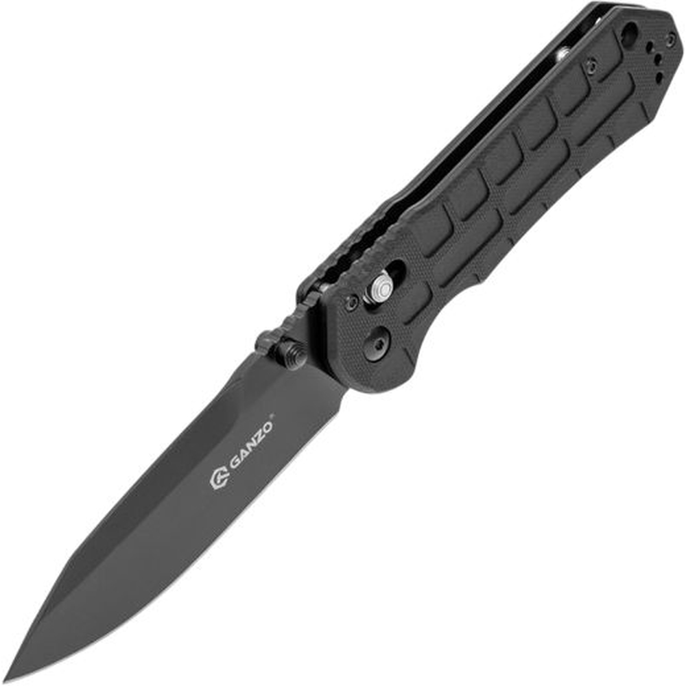 Нож складной туристический Ganzo G7453P (9 см) 440С / G10 черный