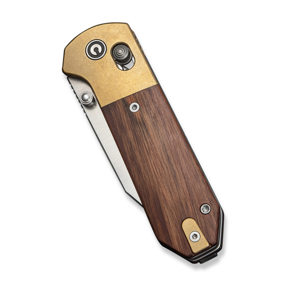 Нож складной карманный Civivi Yonder Clip Point (7.3 см) 14C28N / Wood and Brass натуральний