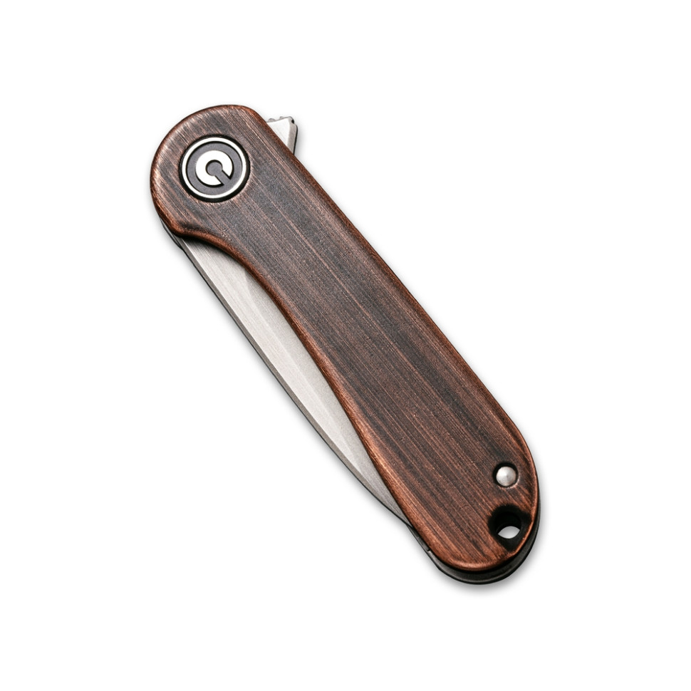 Нож складной карманный Civivi Mini Elementum Flipper, (4.7 см) 14C28N / Copper коричневый