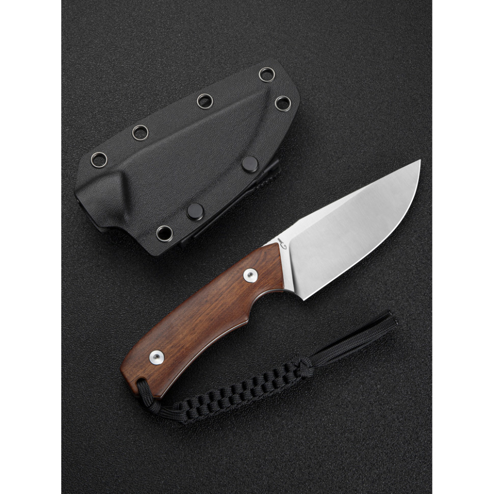 Нож тактический с фиксированным клинком Civivi Gander, (9.2 см) 14C28N / Guibourtia Wood