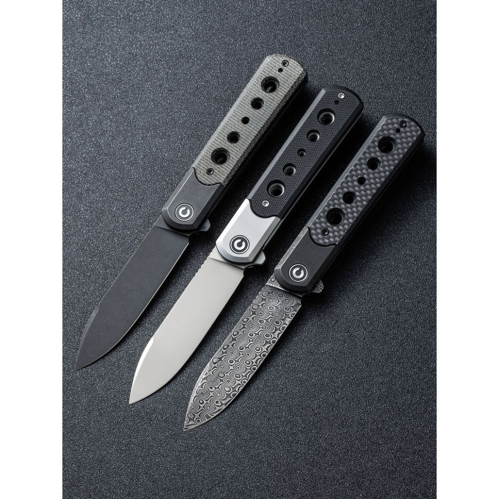 Ніж складаний туристичний Civivi Banneret, (8.8 см) Nitro-V / Stainless & Micarta чорний