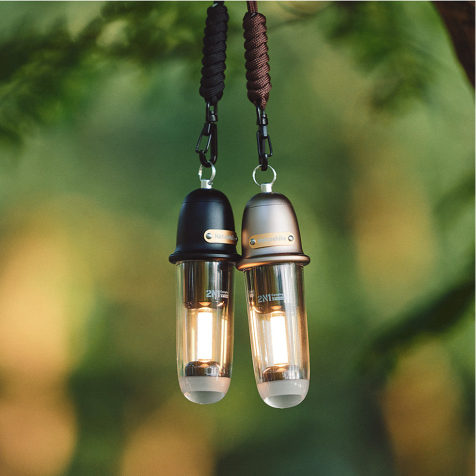 Ліхтар кемпінговий Naturehike CNK2350ZM010, 118х39мм, коричневий