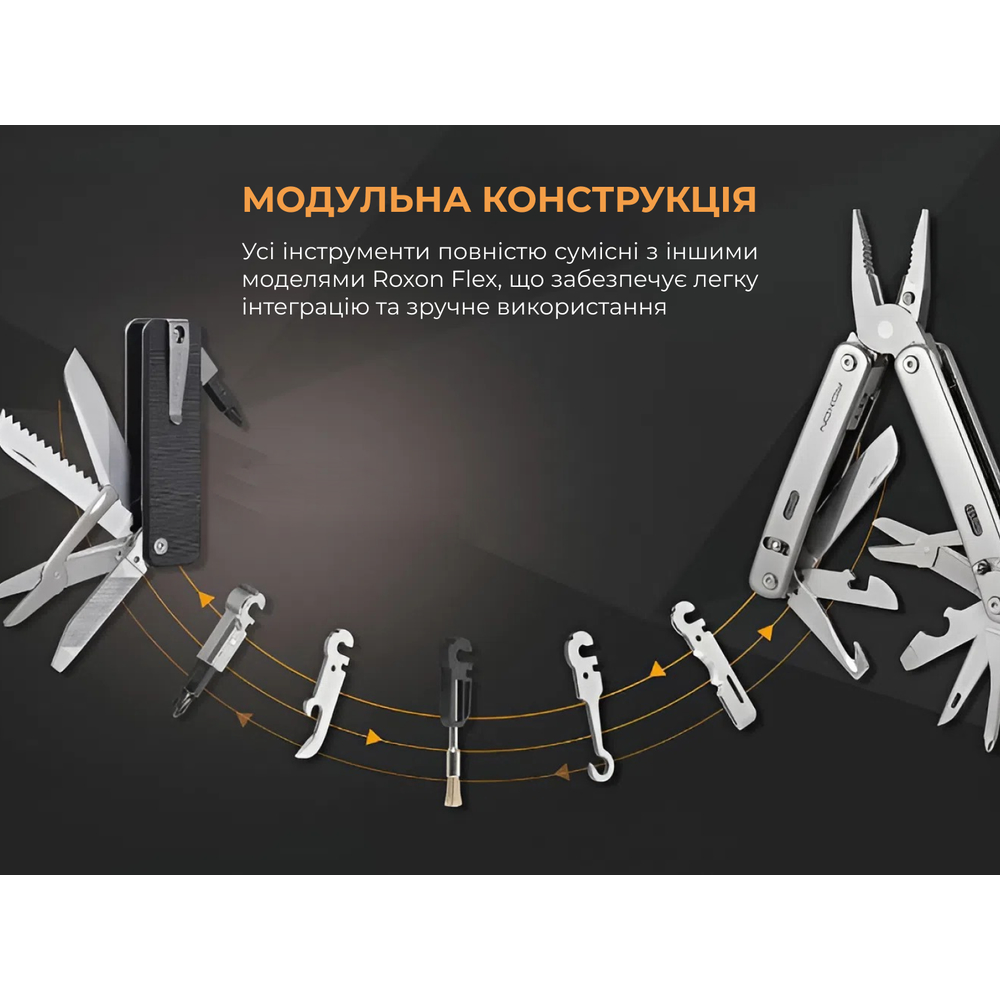 Мультитул Roxon Flex Companion S503G чорний, фото 15